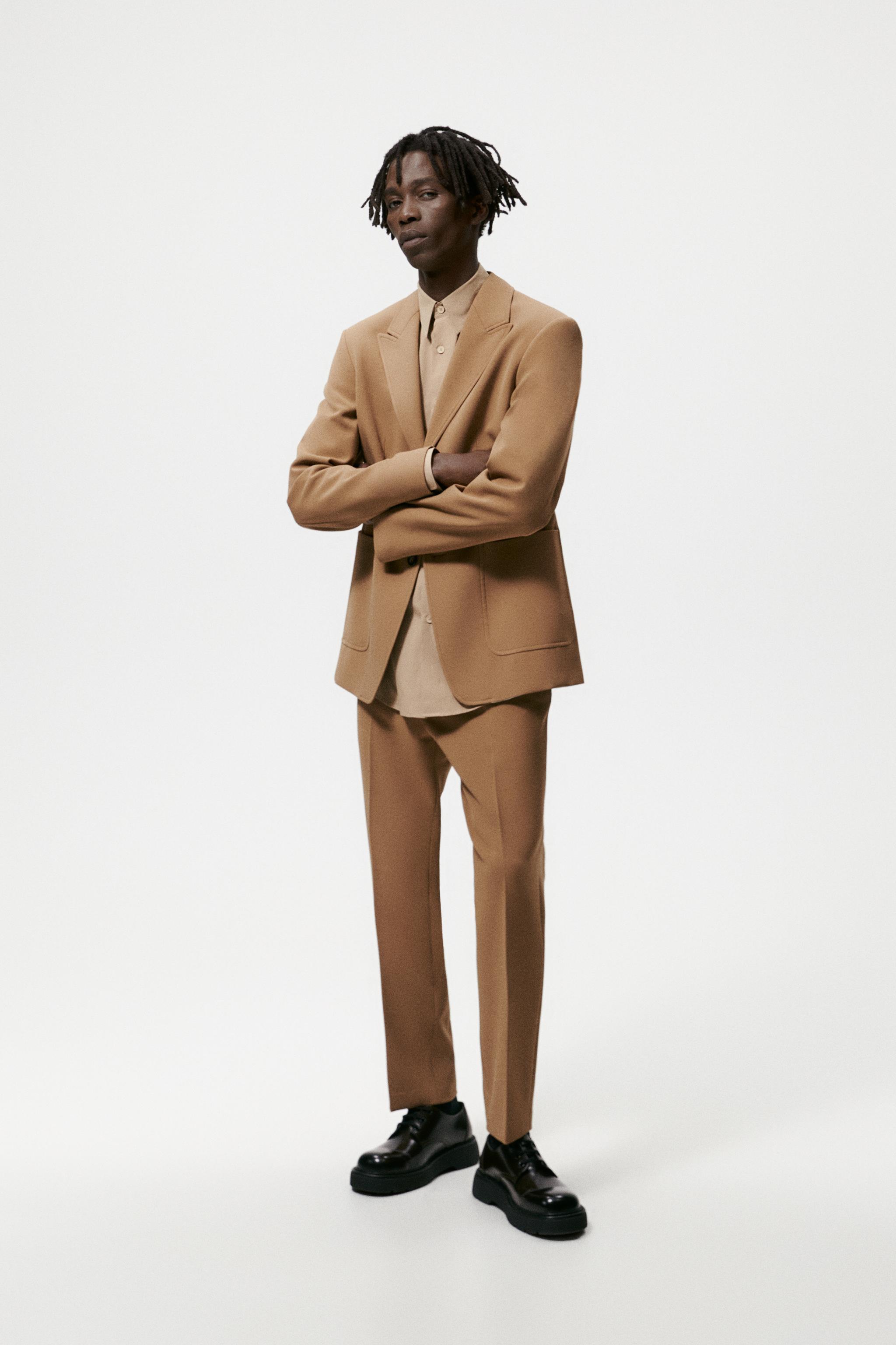 SUIT BLAZER camel ZARA United Kingdom
